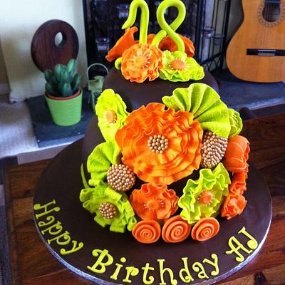 Happy 18th Birthday Cake - Cake by Ambeverly