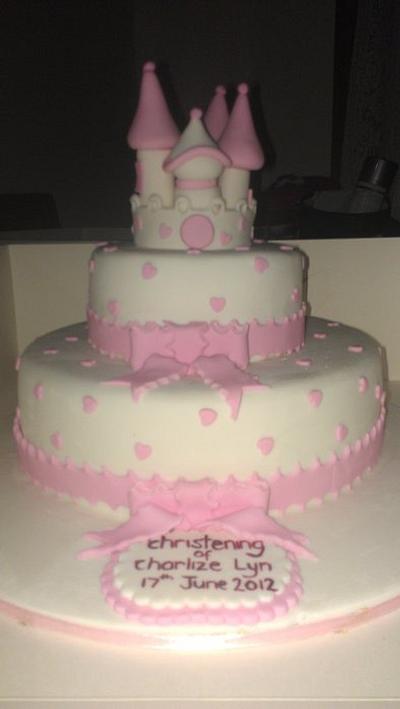 princess christening - Cake by jodie baker
