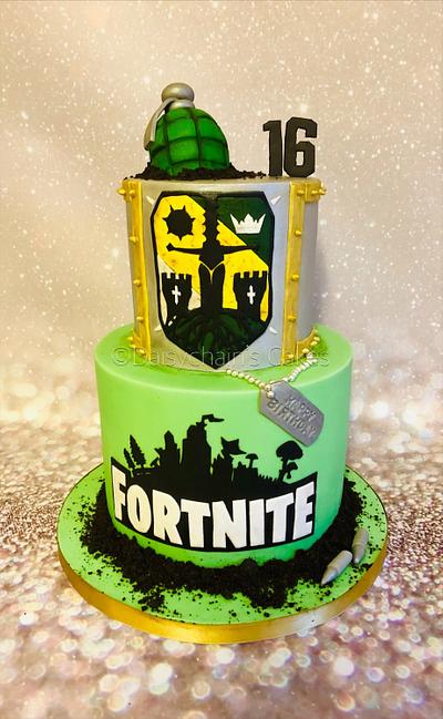Fortnite/For Honor cake - Cake by Daisychain's Cakes