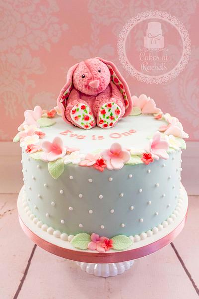 Vintage Pink Bunny - Cake by CakesAtRachels