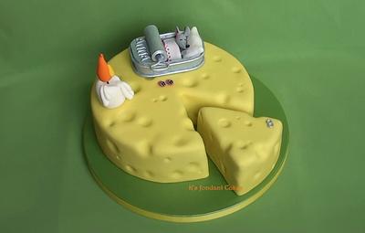  Cheese - Sleeping Mouse cake - Cake by K's fondant Cakes