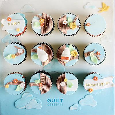Love Birds Anniversary Cupcakes - Cake by Guilt Desserts
