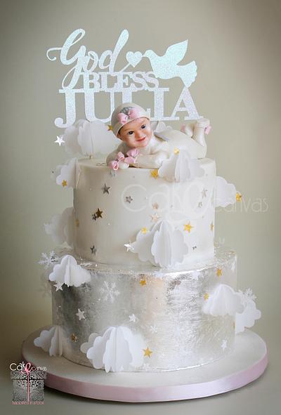 Starry Starry cake for little baby Julia - Cake by Anna Mathew Vadayatt