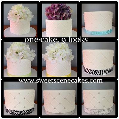 quilted cake, 9 different looks - Cake by Sweet Scene Cakes