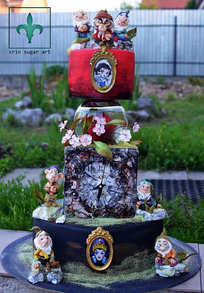 snow white and 7 dwarf - Cake by Crin sugarart