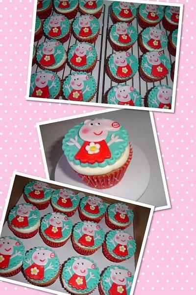 Peppa Pig Cupcakes - Cake by Hayley
