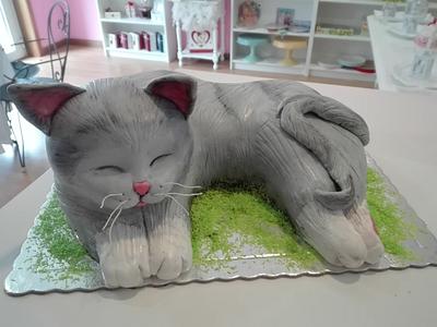 Cat cake - Cake by Maria Ferreira