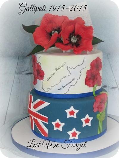 Remembering Our ANZACs - Cake by Claire North