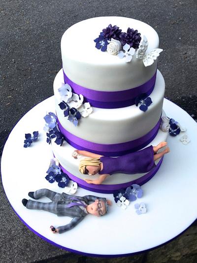Purple Wedding - Cake by Canoodle Cake Company