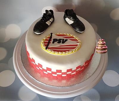 PSV Football cake - Cake by Pluympjescake