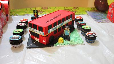 Double decker bus cake - Cake by Sweet Mantra Homemade Customized Cakes Pune