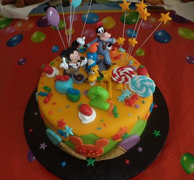 Mickey and Friends celebrating Antonio´s 2nd Birthday - Cake by Amores com Açúcar
