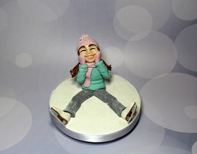 The fun of skating modelled figure - Cake by Dragons and Daffodils Cakes
