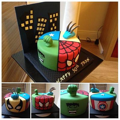 Marvel Superheroes Cake - Cake by thecaketindublin
