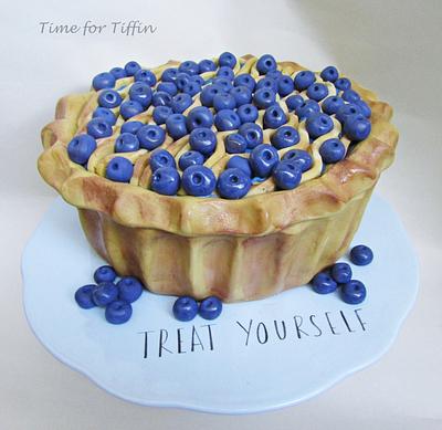 Blueberry pie cake  - Cake by Time for Tiffin 