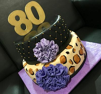 80th Birthday - Cake by N&N Cakes (Rodette De La O)