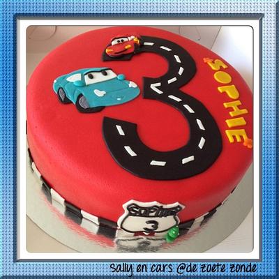 Sally and cars - Cake by marieke