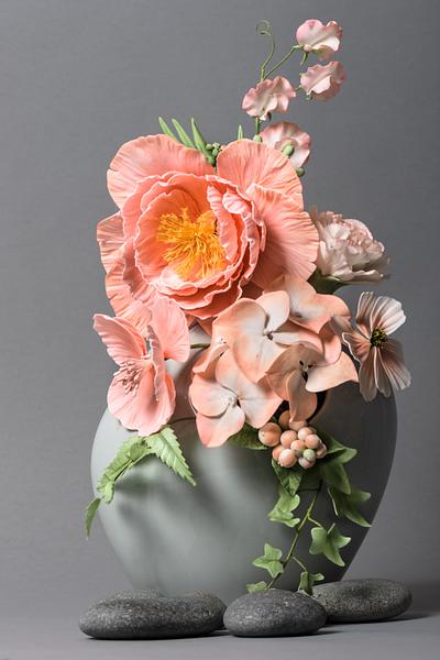 Romantic flowers - Cake by Şenay Böke