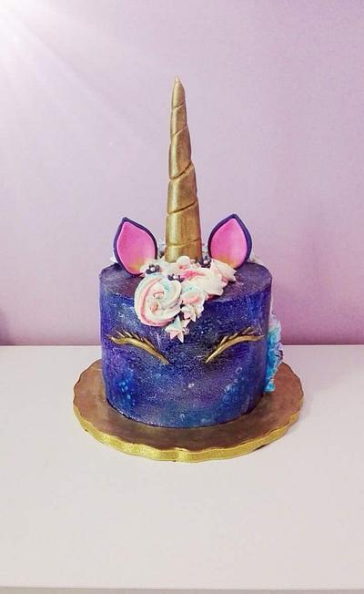 Galaxy unicorn cake - Cake by Geri