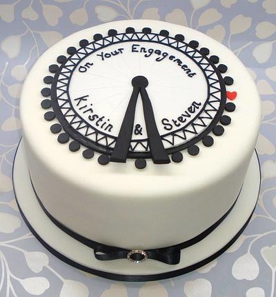 London Eye engagement cake. - Cake by That Cake Lady