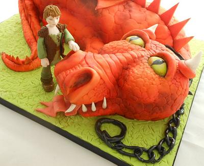 Dragon training - Cake by Calli Creations
