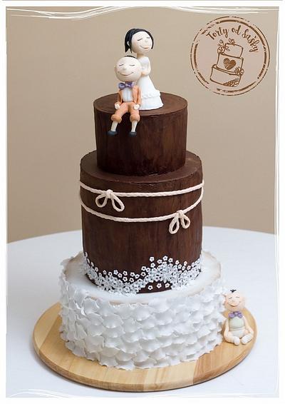 Ganache wedding cake - Cake by cakebysaska