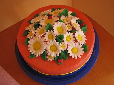 Daisies - Cake by Antonia Lazarova