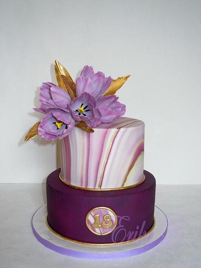 cake with tulips - Cake by Derika