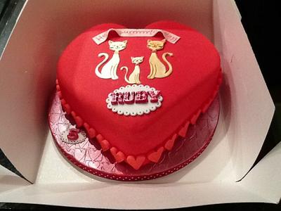 Birthday Heart Cake - Cake by Lisascakes
