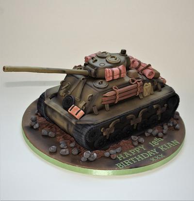 The M4A3E8 Fury tank birthday cake - Cake by Erika Cakes