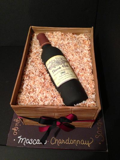 Birthday Wine - Cake by Sugared Tiers 