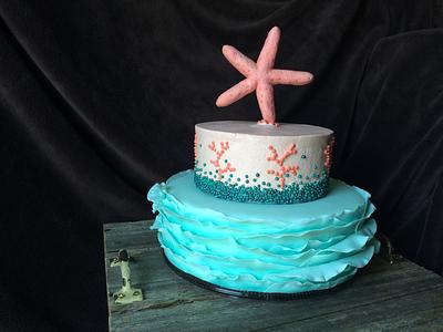 Beachy Keen - Cake by Kellyscakeslou