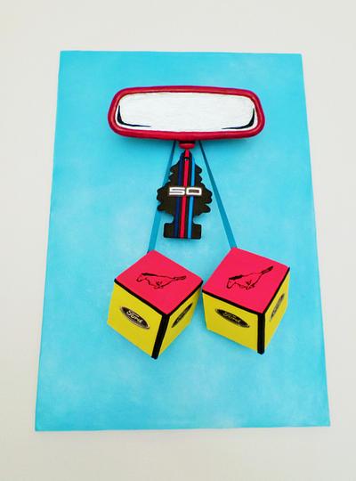 Rev Heads - Ford Mustang's 50th birthday collaboration - Pop Art - Cake by Kickshaw Cakes