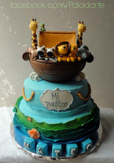 Ark Baptism Cake - Cake by Paladarte El Salvador