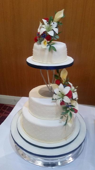 Wedding cake  - Cake by Cakesandcakes
