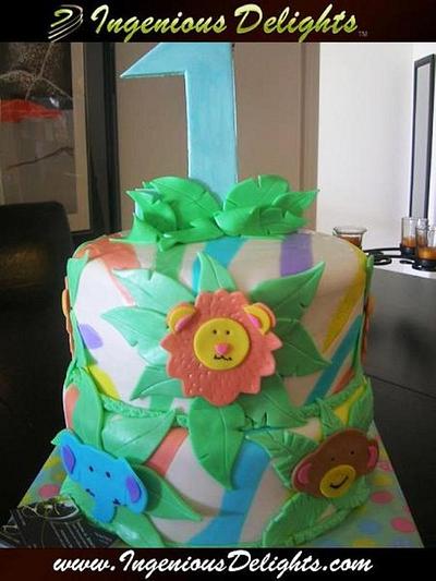 Pastel Zebra Cake - Cake by Ingenious Delights