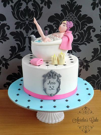 Pamper Bath Cake - Cake by Aurelia's Cake