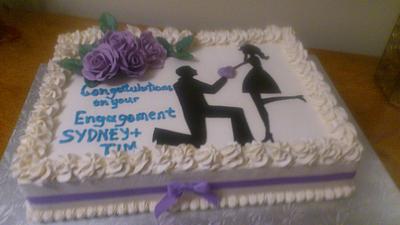 Engagement Cake - Cake by greca111699