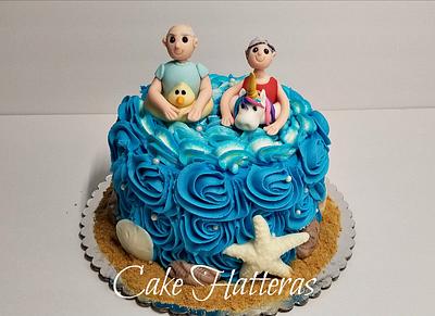 For a 50th Wedding Anniversary - Cake by Donna Tokazowski- Cake Hatteras, Martinsburg WV