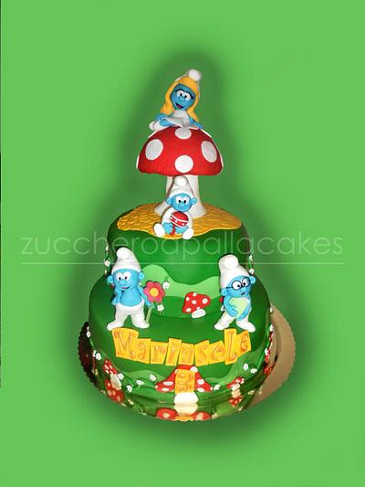 smurfs - Cake by Sara Luvarà - Zucchero a Palla Cakes