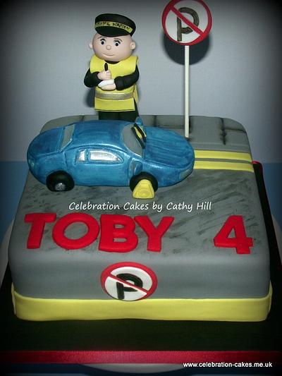 Traffic Warden Toby - Cake by Celebration Cakes by Cathy Hill