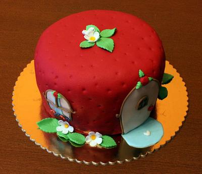 Strawberry  house - Cake by Anka