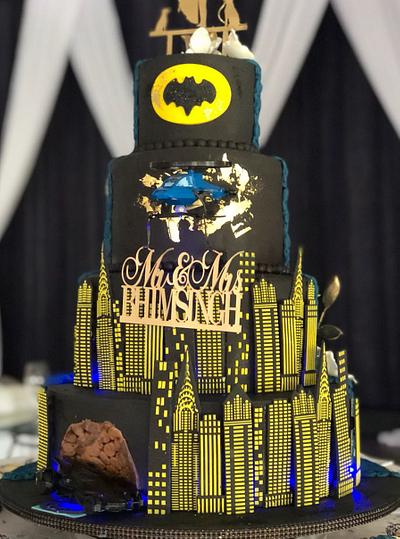 Groom's Batman Wedding Cake - Cake by MsTreatz