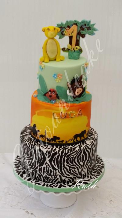  King Lion and savannah - Cake by Ruth - Gatoandcake