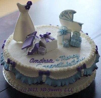 A Bride and a Baby - Cake by 3DSweets