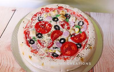 Pizza - Cake by Urvi Zaveri 