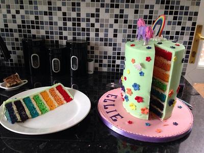 Rainbow sponge  - Cake by Corleone