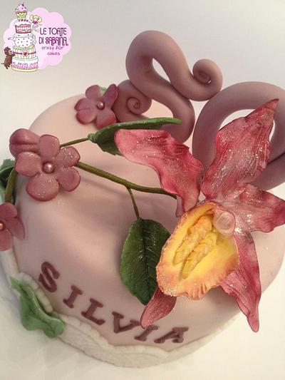 Topper whit cymbidium orchid - Cake by Le torte di Sabrina - crazy for cakes