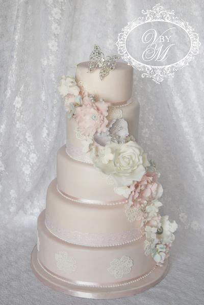 5- tiered Wedding Cake - Cake by Art Cakes Prague