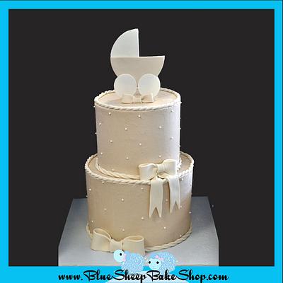 Neutral Baby Shower Cake - Cake by Karin Giamella